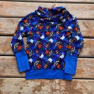 Handmade in Canada Baby Groot & Rocket Sweater - Size 4-6 Youth Approx